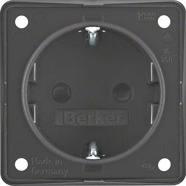 Hager/Berk Schuko-Steckd.anth m.Steckklemmen 947792505